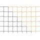 Plasa pentru poarta de fotbal negru cu galben 5.15m x 2.05m - fir 4mm -1515-65